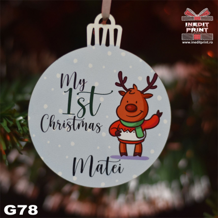 Glob personalizat "1st Christmas" G78 [2]