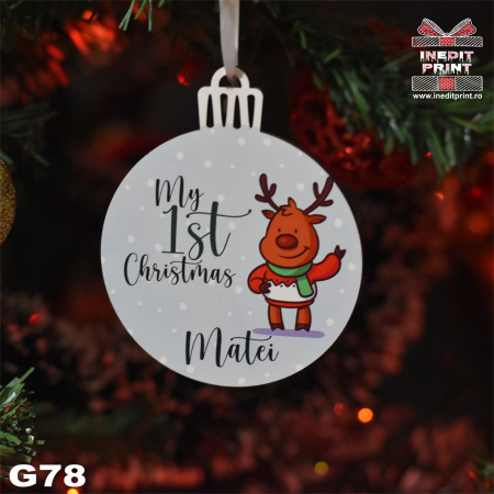 Glob personalizat "1st Christmas" G78 [4]