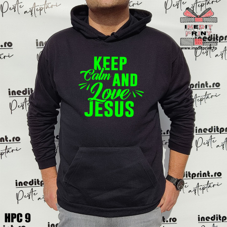 Hanorac Keep calm and love Jesus HPC9 [3]