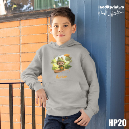 Cadouri sub 150 lei - Hanorac Personalizat Copii Labubu HP20