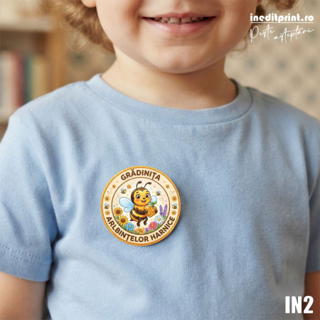 Inceput de an scolar - Insigne personalizate pentru scoli si gradinite IN2