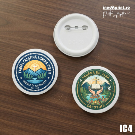 Insigne - Insigne personalizate pentru tabara IC4