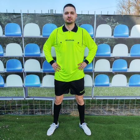 Echipamente arbitri - Kit Arbitru ML GIVOVA, galben fluo cu negru - KITA04