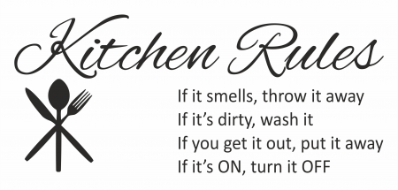 Sticker ”Kitchen Rules” SP11 [1]