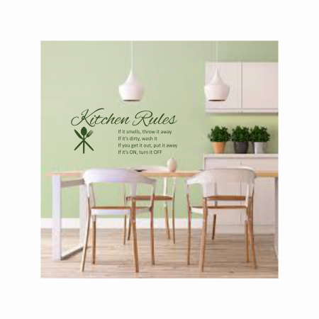 Stickere decorative - Sticker ”Kitchen Rules” SP11