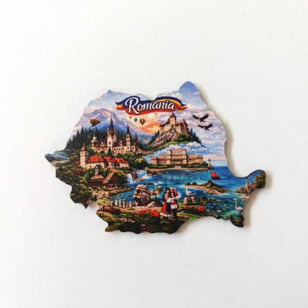 Suveniruri Romania - Magnet de frigider Romania SVR126