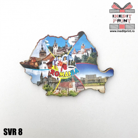 Romania - Magnet de frigider Castele din Romania SVR8