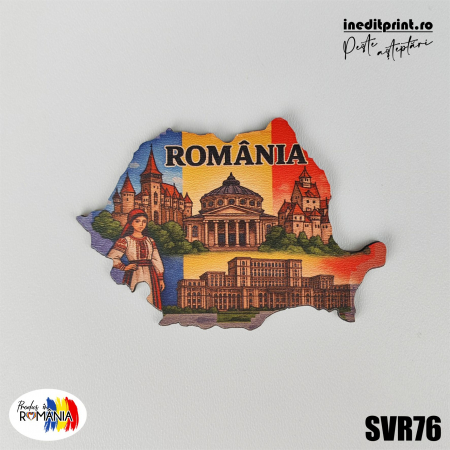 Magneti - Magnet de frigider Romania SVR76