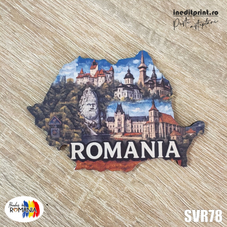 Decorațiuni - Magnet de frigider Romania SVR78