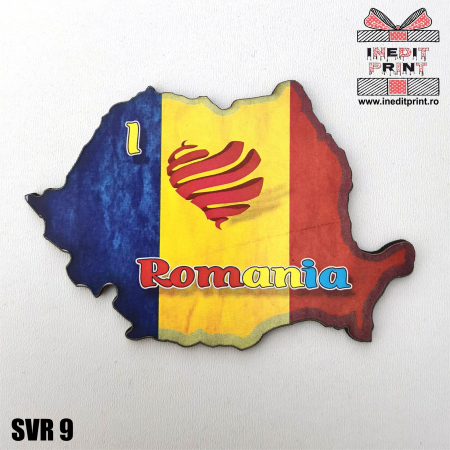 Decorațiuni - Magnet de frigider Tricolor Romania SVR9