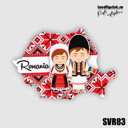Decorațiuni - Magnet de frigider Romania SVR83