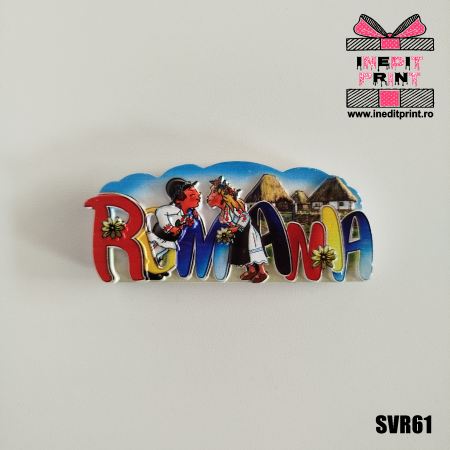 Magneti - Magnet de frigider ceramica Romania SVR61