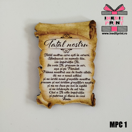 Decoratiuni - Magnet de frigider Tatal nostru MPC1