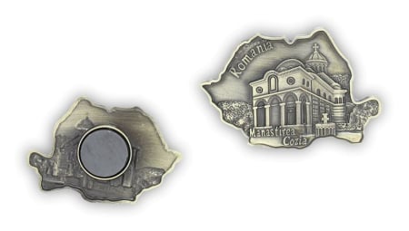 Magnet metalic Manastirea Cozia bronz SVR150 [1]