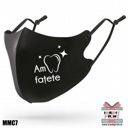 Măști de protecție - Mască personalizată Am fațete MMC7