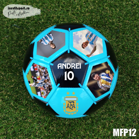 ACCESORII - Minge fotbal personalizata cu poza si text MFP12