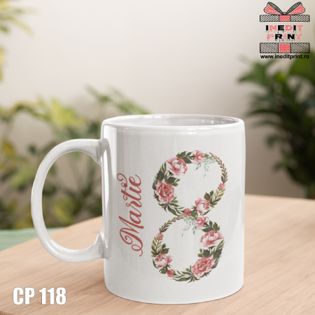 Căni - Cana personalizata cu poza de 8 Martie CP118