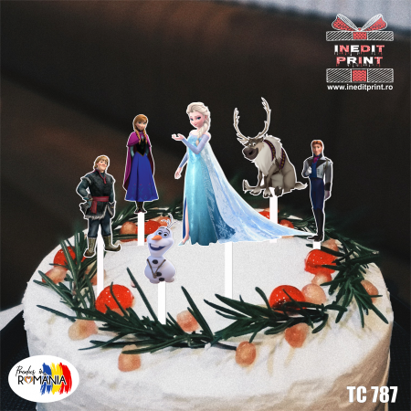Personaje - Pachet toppere tort UV Frozen TC787