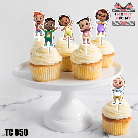Personaje - Pachet toppere tort UV Cocomelon TC850