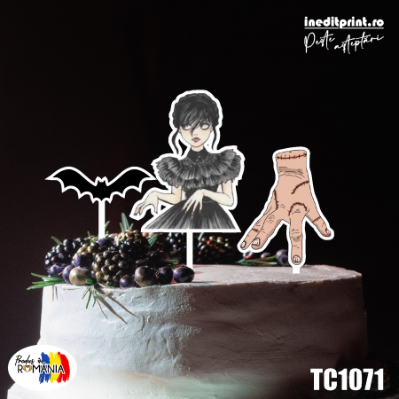 Personaje - Pachet toppere tort UV Wednesday TC1071