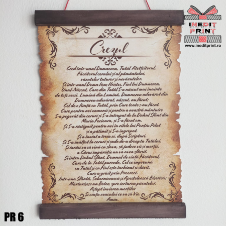 Decoratiuni - Pergament Crezul PR6