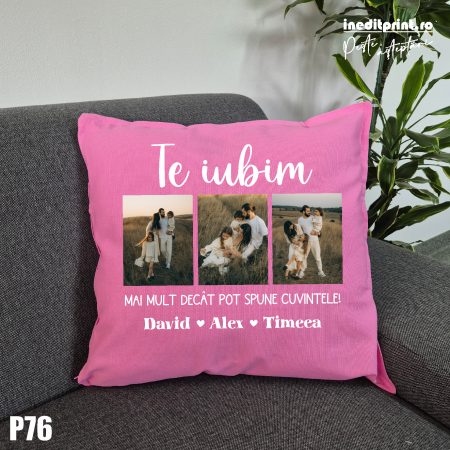 Perne - Perna Personalizata cu poze si mesaj - P76
