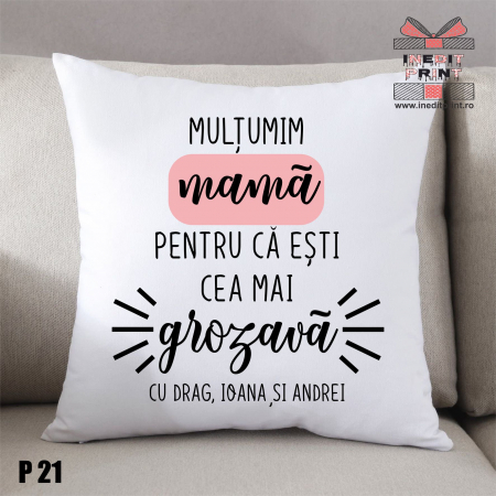 Perne - Perna Personalizata Mama grozava P21