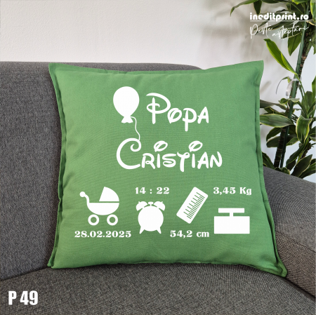 Perna Personalizata "New born" P49