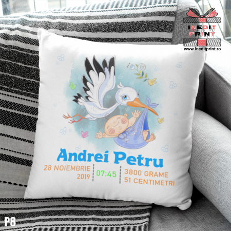 Perne - Perna Personalizata Newborn Baby Boy P8