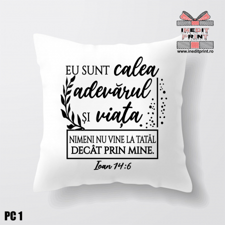 Pernă Verset Ioan 14:6 PC1