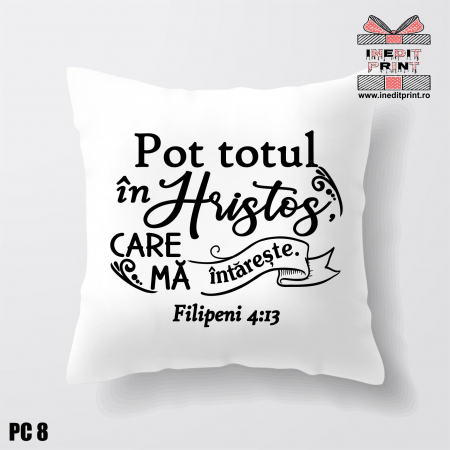 Perne - Pernă Verset Filipeni 4:13 PC8