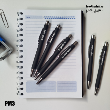 Instrumente de scris - Pix Dover negru mat PM3
