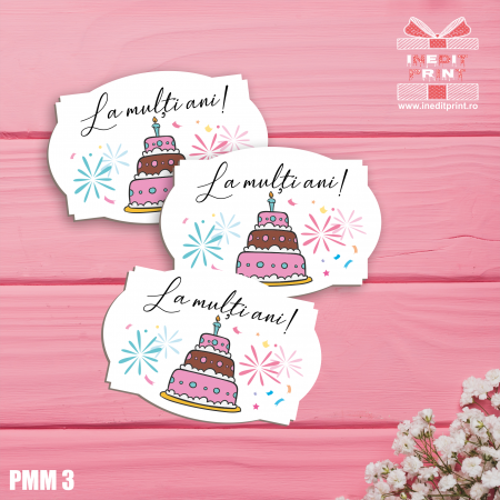 Cadouri - Plăcuță Mesaj La multi ani PMM3