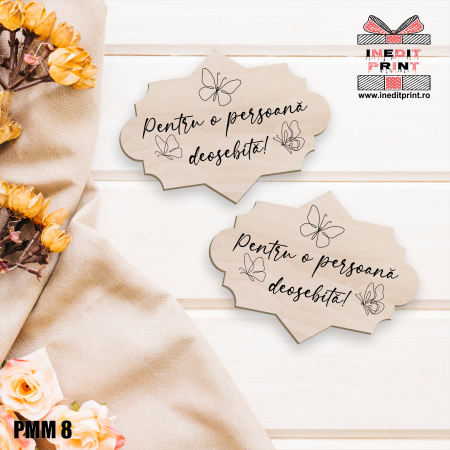 Plăcuțe mesaje - Plăcuță Mesaj Persoana deosebita PMM8
