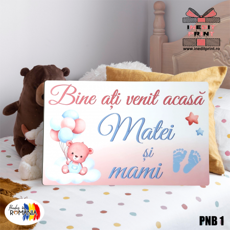 Placuta personalizata Bine ati venit acasa PNB1 [2]