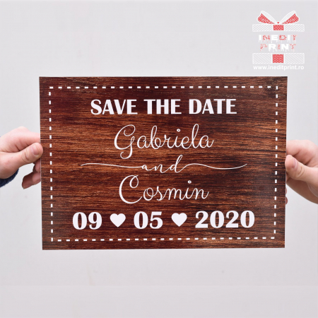 Placuta personalizata Save The Date STD5 [2]