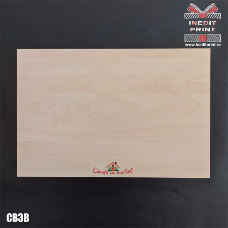 Cofetărie/Patiserie - Platou Personalizat dreptunghi bej CB3B