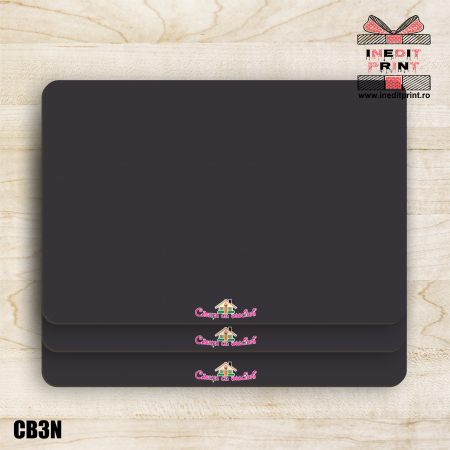 Platou Personalizat Negru dreptunghiular CB4 [1]