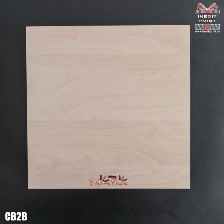 Cofetărie/Patiserie - Platou Personalizat patrat bej CB2B