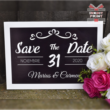 Evenimente - Placuta personalizata Save The Date STD4