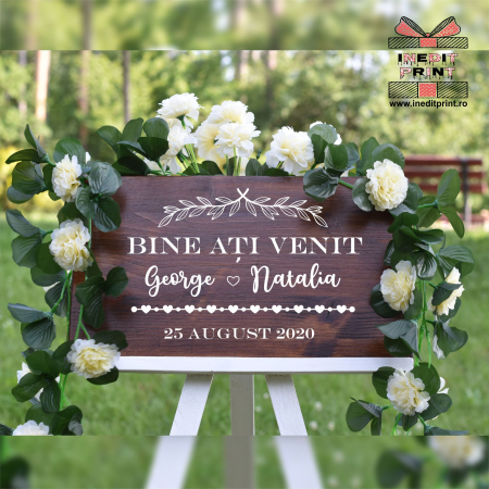 Plăcuță Întâmpinare "Bine ati venit" Personalizată PN49 [3]