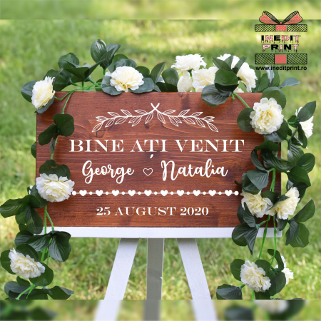 Plăcuță Întâmpinare "Bine ati venit" Personalizată PN49 [1]