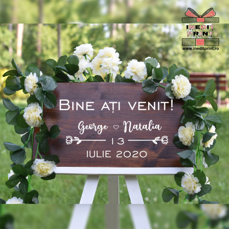 Plăcuță Întâmpinare "Bine ati venit" Personalizată PN55 [3]