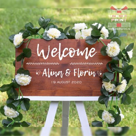 Plăcuță Întâmpinare "Welcome" Personalizată PN45 [1]