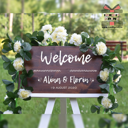 Plăcuță Întâmpinare "Welcome" Personalizată PN45 [3]