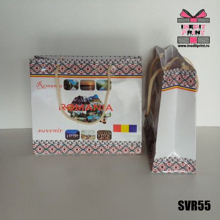 Decorațiuni - Pungă cadou ”Suvenir România” SVR55