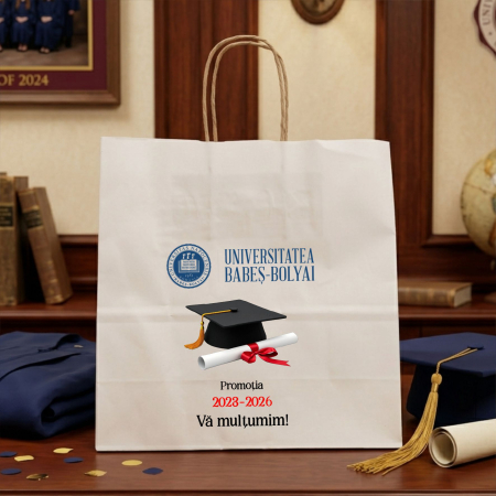 Absolvire - Punga din hartie pentru absolvire personalizata PHAP2