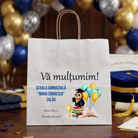 Absolvire - Punga din hartie pentru absolvire personalizata PHAP4