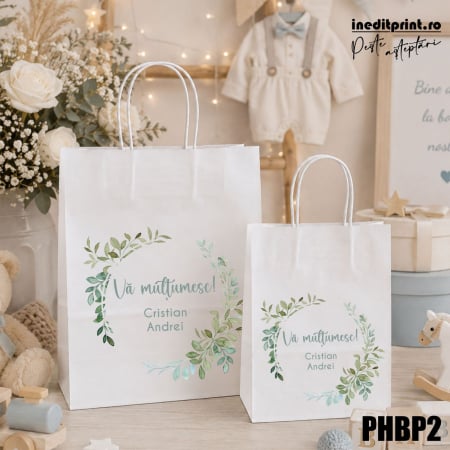 Botez - Punga din hartie pentru botez personalizata PHBP2