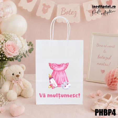 Botez - Punga din hartie pentru botez personalizata PHBP4